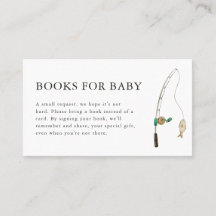 Little Fisherman Baby Shower Bokar för Baby Card