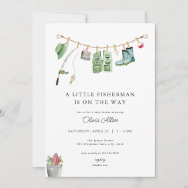Little Fisherman Baby Shower-inbjudan Inbjudningar