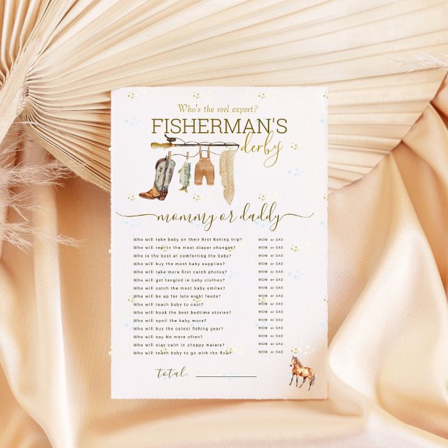 Little Fisherman Baby Shower Mamma eller pappa Gam (Skapare uppladdad)
