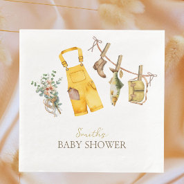 Little Fisherman Baby Shower Papper Napkins Pappersservett