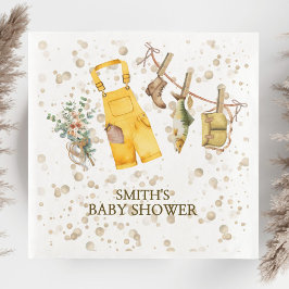 Little Fisherman Baby Shower Papper Napkins Pappersservett