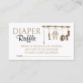 Little Fisherman Baby Shower Raffle Tilläggskort