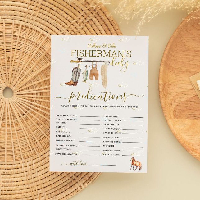 Little Fisherman Derby Baby Shower-förutsägningsko (Skapare uppladdad)