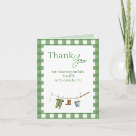 Little Fisherman Folded Thank You Card Helgkort