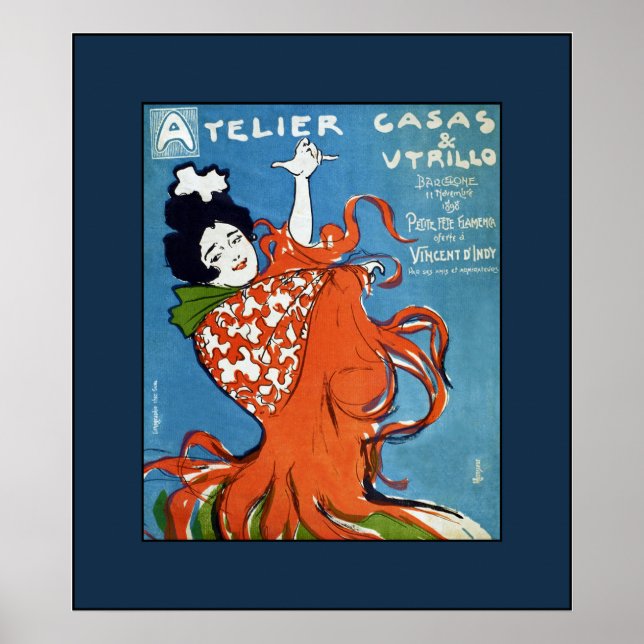 Little Flamenco Festival~Vincent D'Indy~Barcelona Poster (Framsidan)