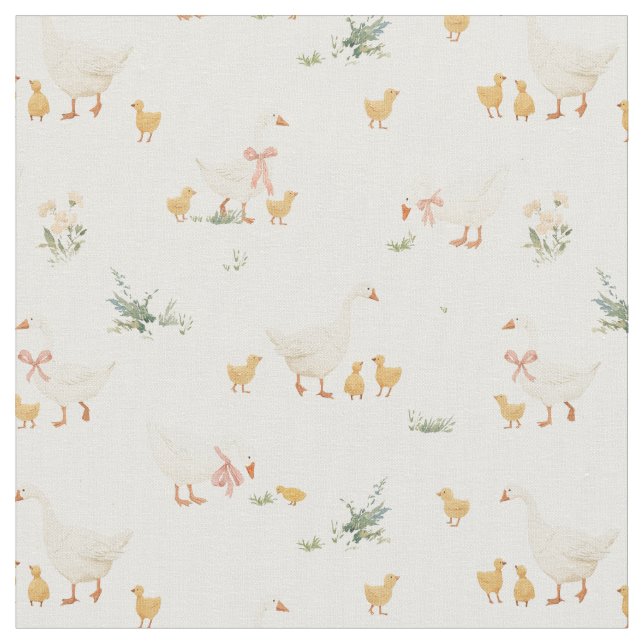 Little Floaters - Mama Goose with Goslings M  Tyg (Närbild)