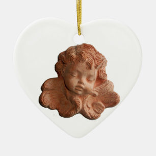 LITTLE FLORENTINE ANGEL HEART MONOGRAM JULGRANSPRYDNAD KERAMIK