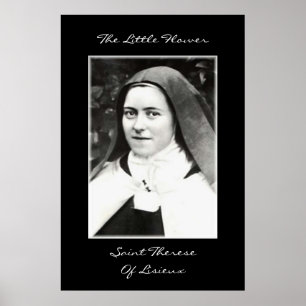 LITTLE FLOWER SAINT THERESESESESE OF LISIEUX POSTER