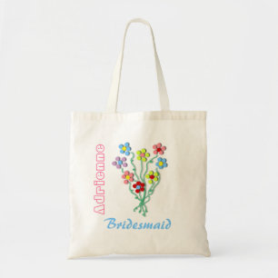Little Flowers Brides Bröllop Tote Bag Tygkasse