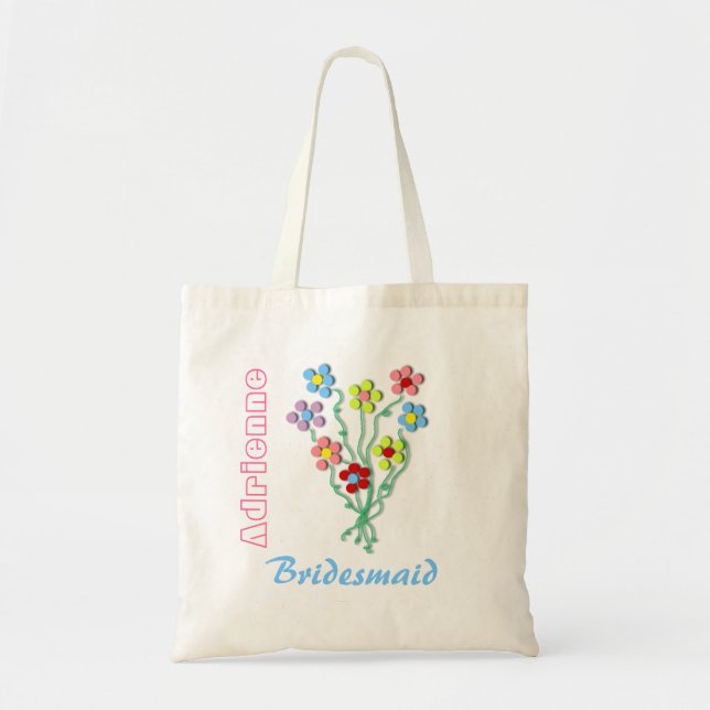 Little Flowers Brides Bröllop Tote Bag Tygkasse (Framsidan)