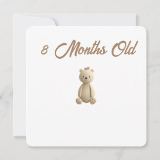 Little Forest Friends Baby Milestone Card – 8 Mont Julkort