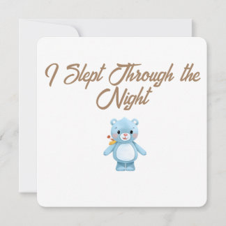 Little Forest Friends Baby Milestone Card –I Slept Julkort