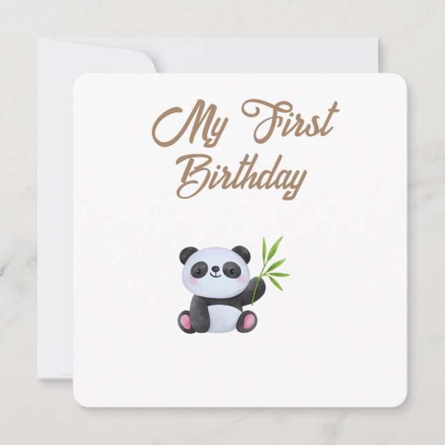 Little Forest Friends Baby Milestone Card –My Firs Julkort (Framsida)