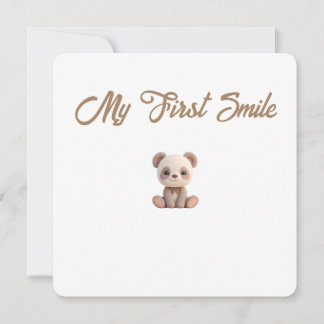 Little Forest Friends Baby Milestone Card –My Firs Julkort
