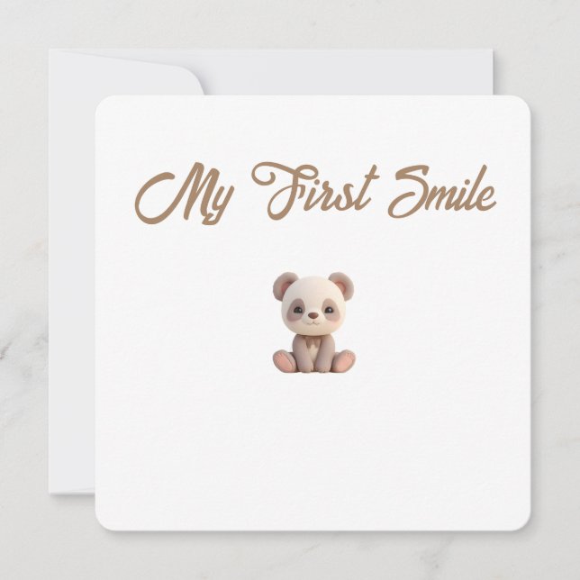 Little Forest Friends Baby Milestone Card –My Firs Julkort (Framsida)