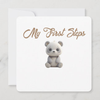 Little Forest Friends Baby Milestone Card –My Firs Julkort