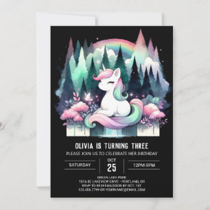 Little Forest Horse Birthday Inbjudningar