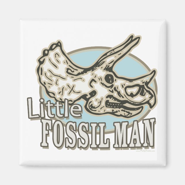 Little Fossil Man by Mudge Studios Magnet (Framsidan)