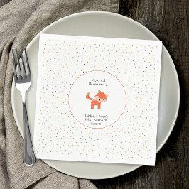 Little Fox babydusch Pappersservett