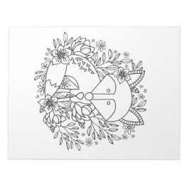 Little Fox Coloring Lakan Anteckningsblock