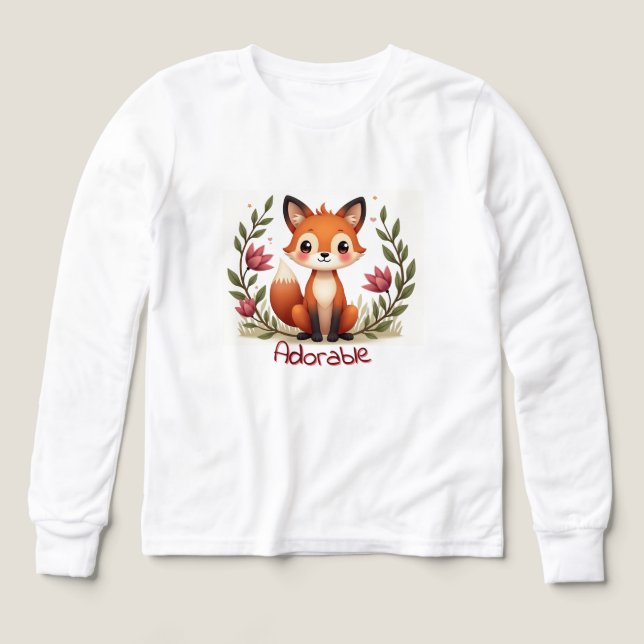 Little Fox Fashionable T Shirt (Design framsida)