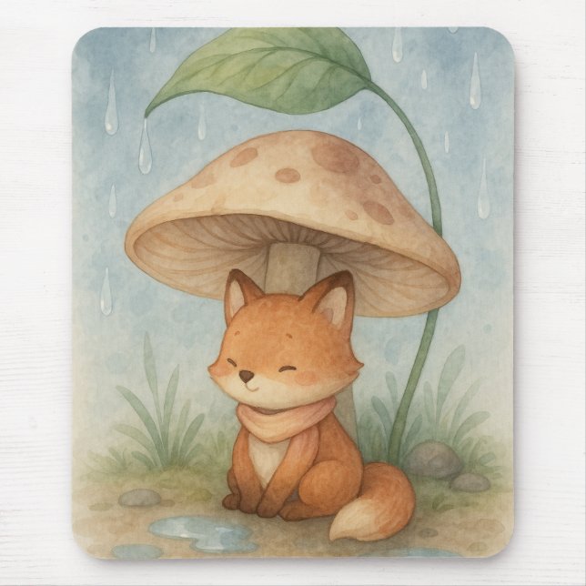 Little Fox in Rain Musmatta (Framsidan)