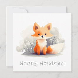 Little fox in winter inbjudningar