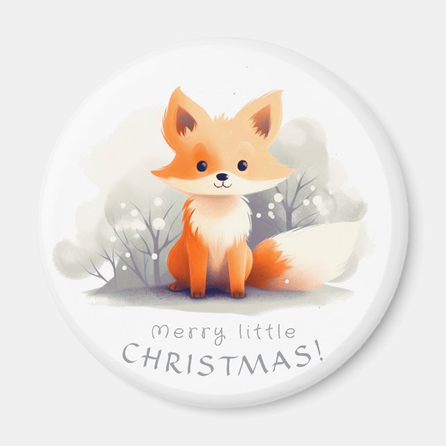 Little fox in winter magnet (Framsidan)