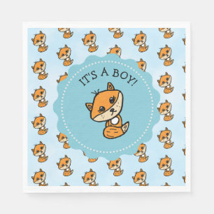 Little Fox och Forest Friends Baby Shower Pappersservett