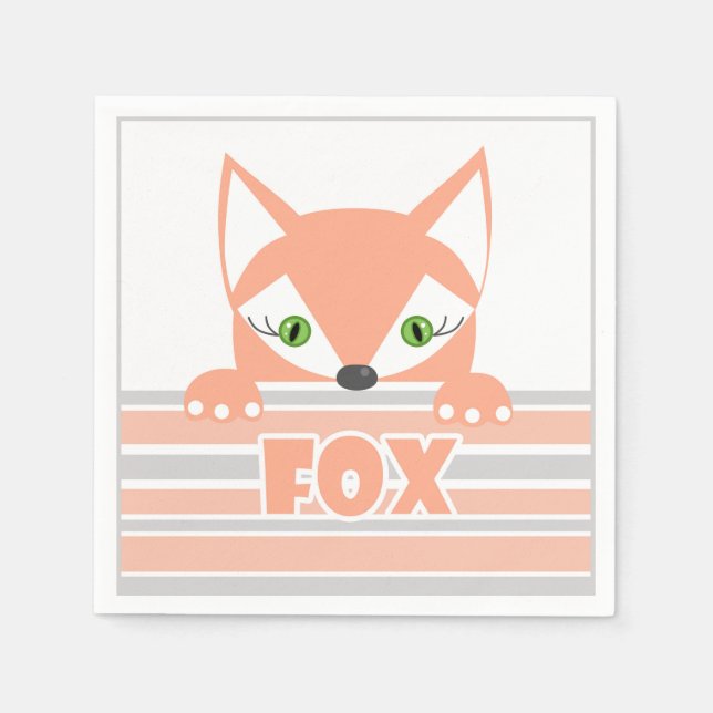 Little Fox Pappersservett (Framsidan)