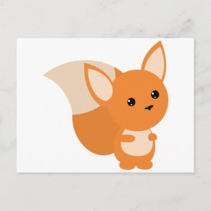 Little Foxy Poo Vykort