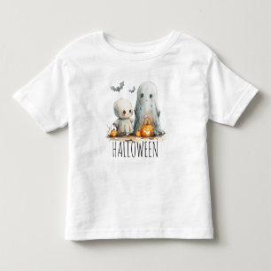 Little Frights - Skeleton & Ghost Halloween Duo T Shirt