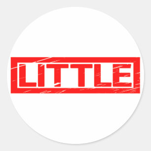 Little Frimärke Runt Klistermärke