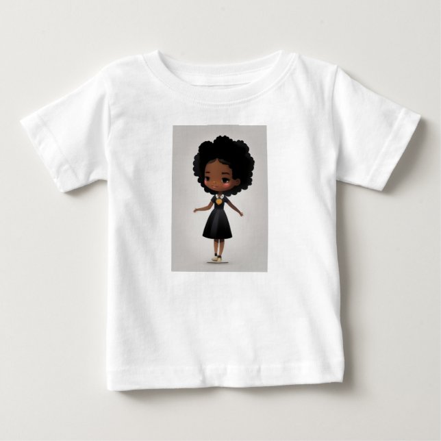 Little Fro Princess T Shirt (Framsida)
