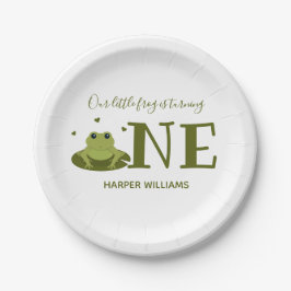 Little Frog Turving One Cute Animal First Birthday