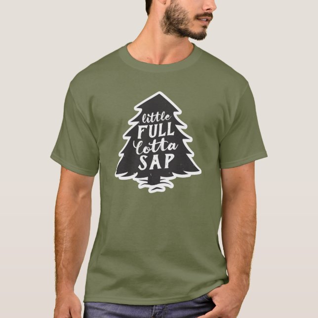 Little Fullt Lotta Sap Julgran Shirt T Shirt (Framsida)