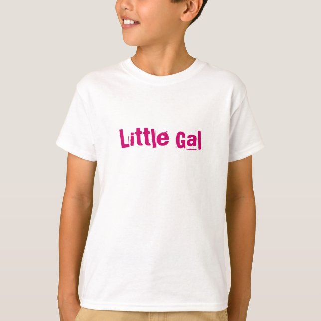 Little Gal Kids Shirt    (Stor kille) Tee Shirt (Framsida)
