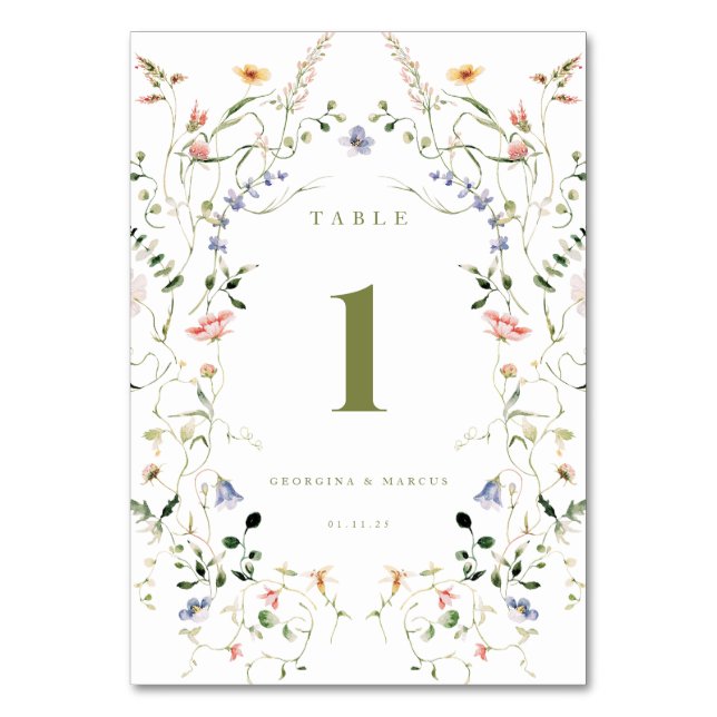 Little Garden Wedding Bordsnummer (Framsidan)