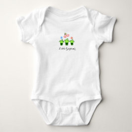 "Little Gardener" Cute Blomplantor Baby Bodykostym Tröja
