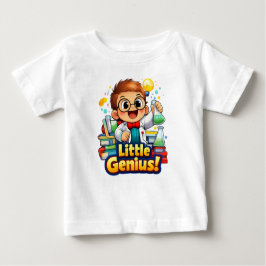 Little Genius Cute Baby Illustration T Shirt