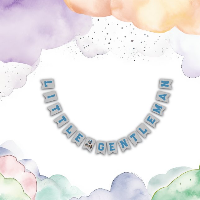 Little gentleman Baby Shower | Vimplar (Skapare uppladdad)