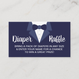 Little gentleman Diaper Raffle Biljett, Tuxedo Visitkort