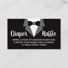 Little gentleman Diaper Raffle Biljett, Tuxedo Visitkort