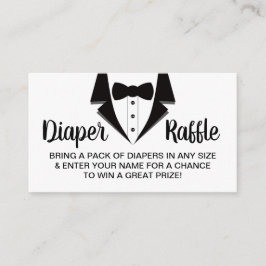 Little gentleman Diaper Raffle Biljett, Tuxedo Visitkort