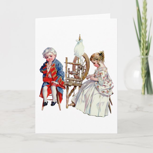 Little George och Martha Washington Kort (Framsida)