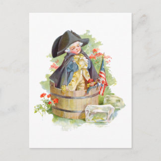 Little George Washington Crossing the Delaware Vykort