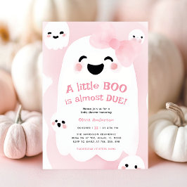 Little Ghost Boo Halloween Baby Shower Inbjudningar