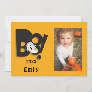 Little Ghost Customized Halloween Photo Ram Kort