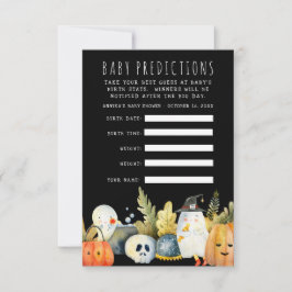 Little Ghost | Halloween Baby Shower Guessing Game Inbjudningar