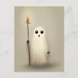 Little Ghost Halloween Vykort